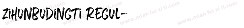 zihunbudingti Regul字体转换